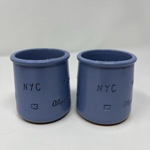 Set of 2 - La Fermiere x Alex Alpert Limited Edition NYC Glazed Yogurt Pots
